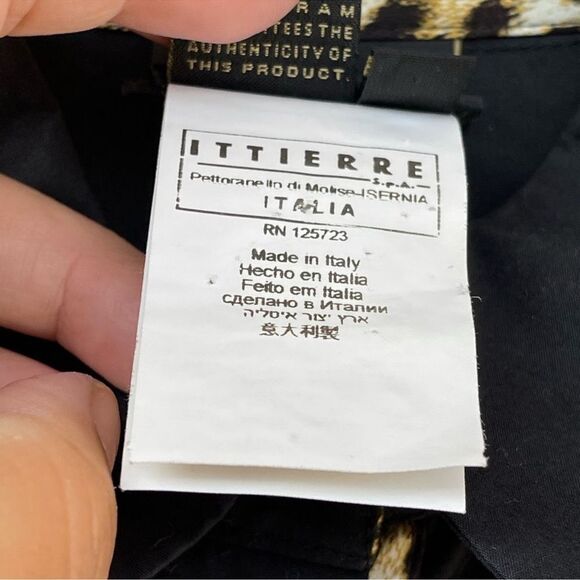 Just Cavalli Black Cotton Shirt With Leopard Pattern Trimming Size 44/8 - Picture 10 of 16